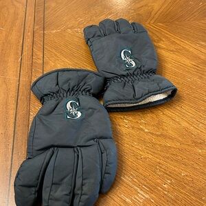 Seattle Mariners men’s lined waterproof winter snow gloves
